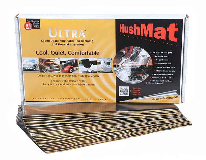 Hushmat 10500 Bulk Kit Black (30) 12ï¾” x 23ï¾” sheets 58.1 Square Feet