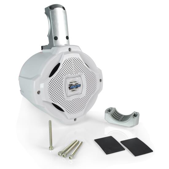 Lanzar AQAWBS64WT 6.5'' Bluetooth Marine Wakeboard Speaker 1000 Watt White