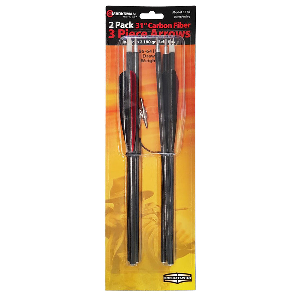 Beeman 3376 3-Piece Carbon Breakdown Arrows (Pair)