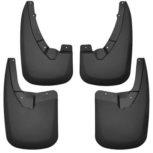 Husky 58176 Liners Front And Rear Mud Guard Set For Various Dodge Rams-Black