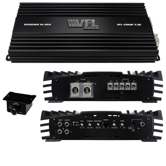 VFL Audio VFLCOMP2.5K 2500 Watts RMS D Class Competition Mono Amplifier