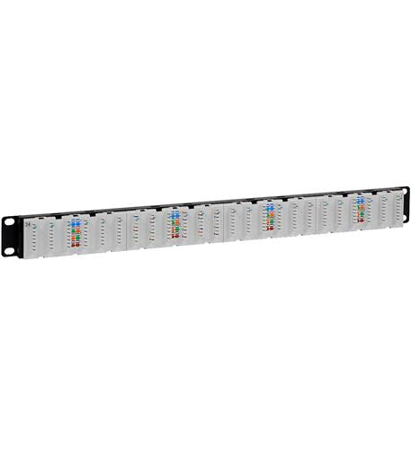Icc ICMPP0246B Patch Panel, Cat 6a, 24-port, 1 Rms