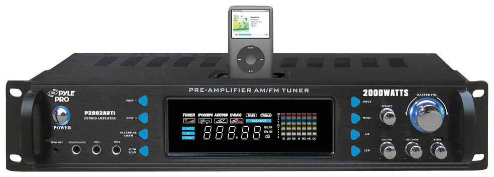 Pyle Pro P2002ABTI 2000W Receiver with Bluetooth & wireless remote