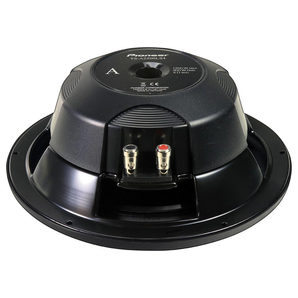 Pioneer TSA2500LS4 10 Shallow Mount Woofer, 300W RMS/1200W MAX