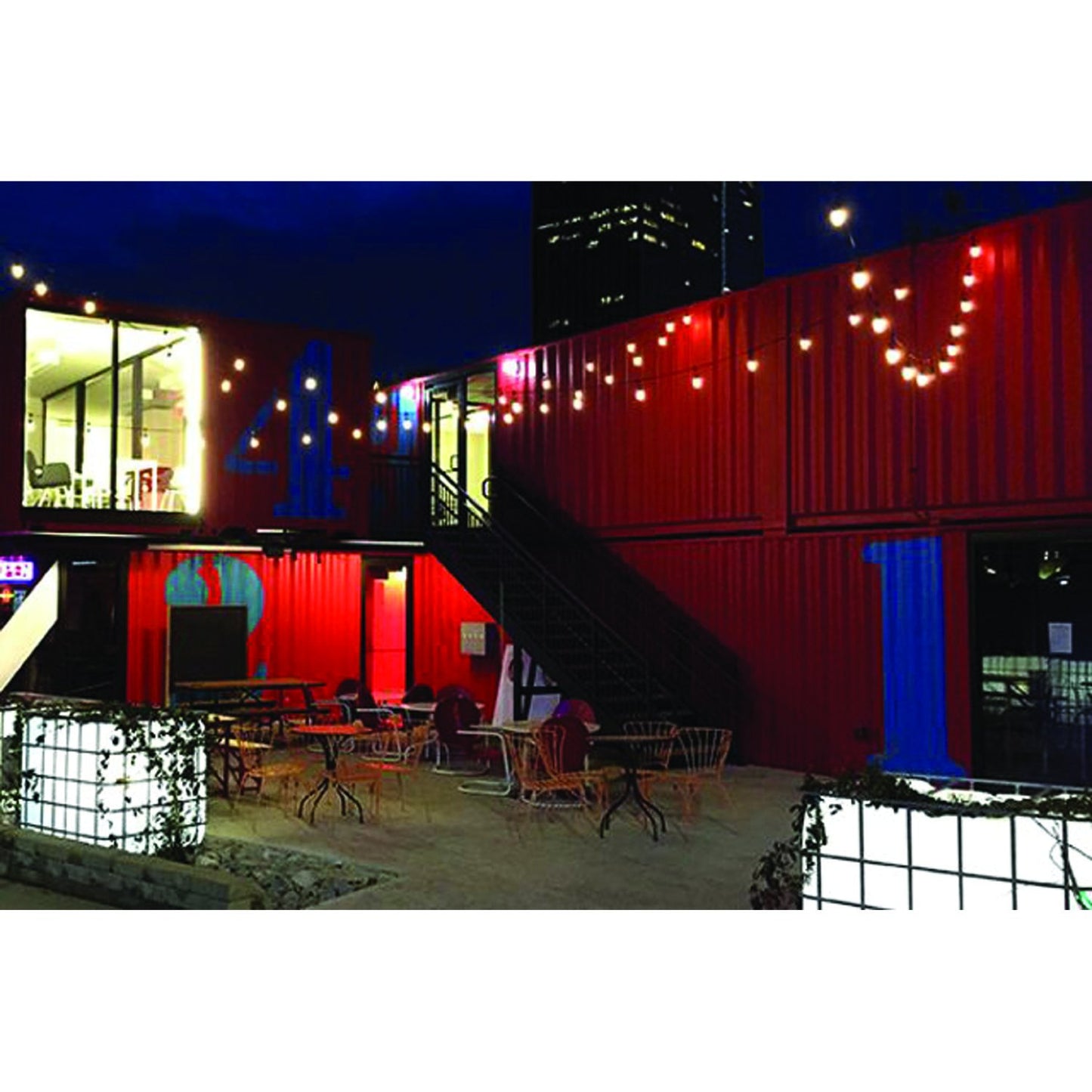 Enbrighten Cafe Vintage 35631 Vintage LED Café Lights (48ft; 24 Acrylic Bulbs)