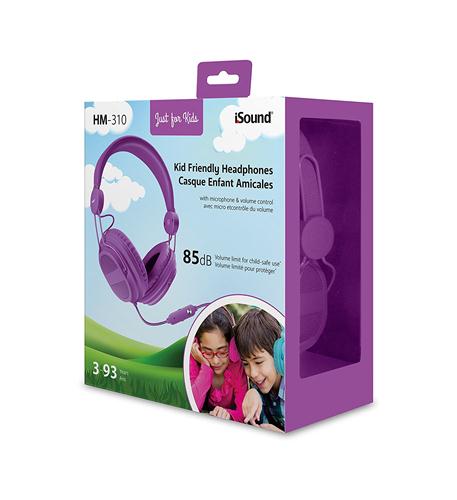 iSound DGHP-5540 Hm-310 Kid Friendly Headphones Purple