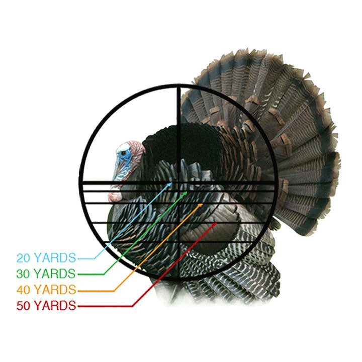 UTG SCPM4CR5WQ 432 5-Step RGB Reticle Crossbow Scope with QD Rings