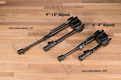 Caldwell Pic Rail XLA 6 Inch9 Inch Fixed Black Bipod