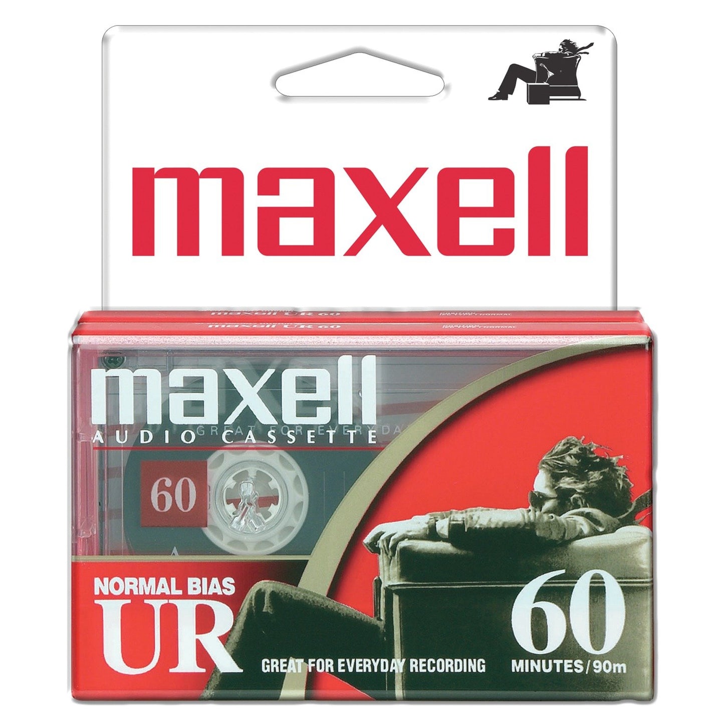 Maxell 109024 UR60 Cassette Tape (2 Pack)
