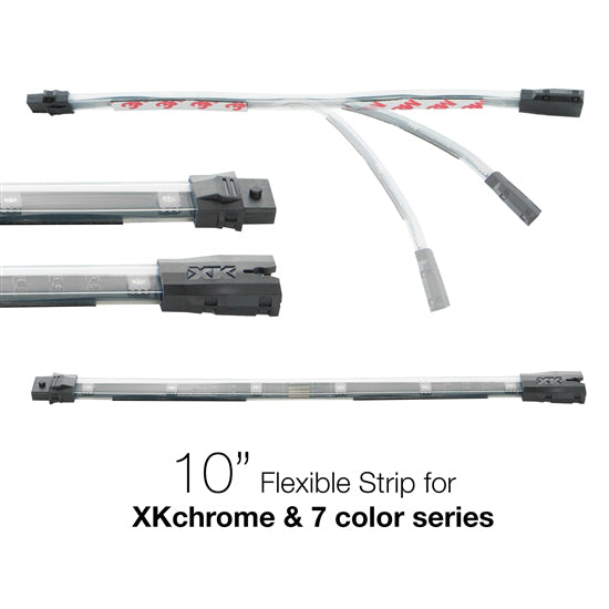XKGlow XK4PS100 10" Multi Color Flexible LED Strip for XKchrome & 7 Color Kits