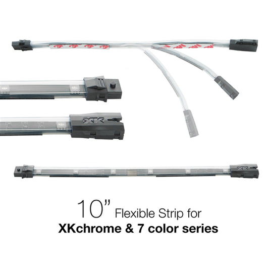 XKGlow XK4PS100 10" Multi Color Flexible LED Strip for XKchrome & 7 Color Kits
