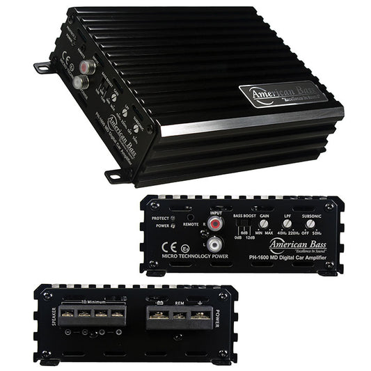 American Bass Ph1600md 1600w Class D Monoblock Amplifier Amp 3200 Watt