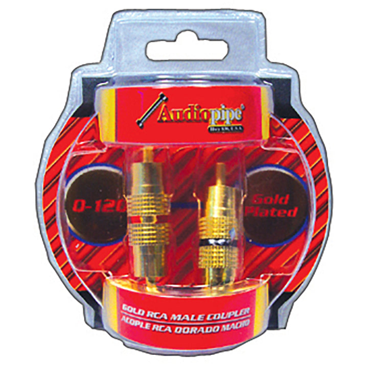 Audiopipe Q120 Male RCA Couplers