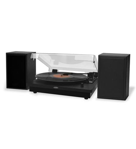 Jensen JTA-315 3 Speed Stereo Turntable And Speakers Bt