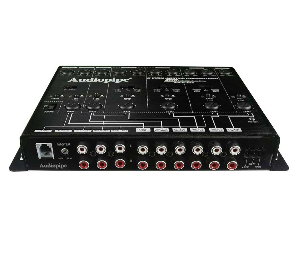 Audiopipe XV6V15 6 Way Crossover 8 ch. Input 12 ch. Output