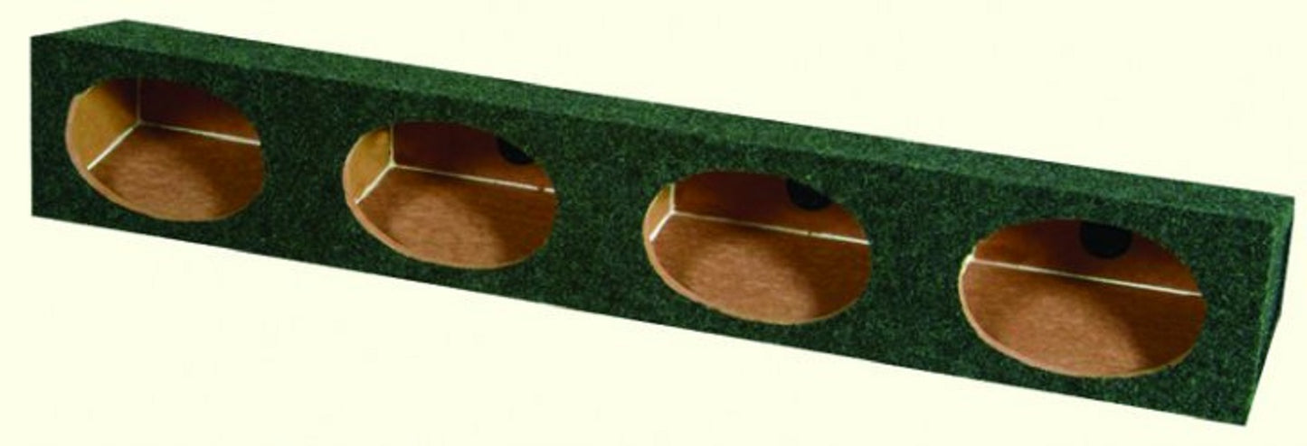 Q Power AT6X94HOLE Quad 6" x 9" Angled Car Speaker Enclosure