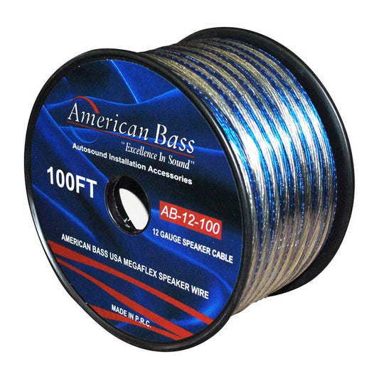 American Bass 12gsp/150 12 Ga 100 Spool Premium Quality Speaker Wire by American Bass