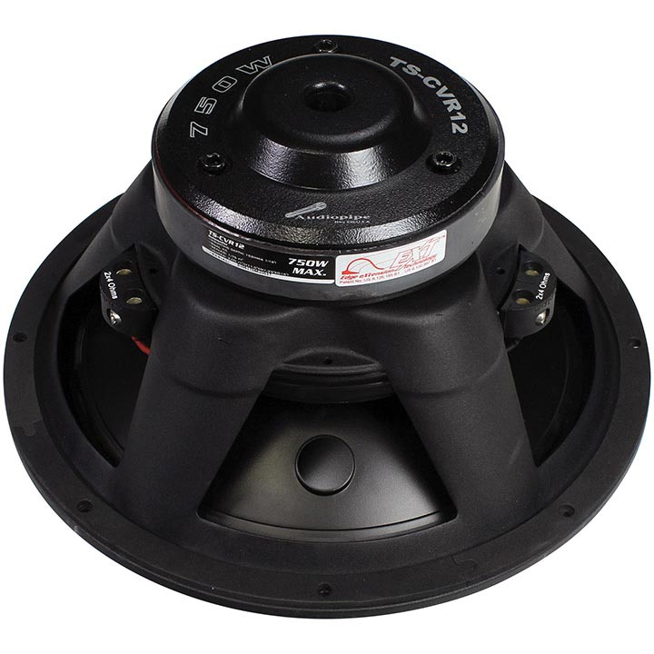 Audiopipe TSCVR12 12" PP cone woofer 4 Ohms DVC 750W Max