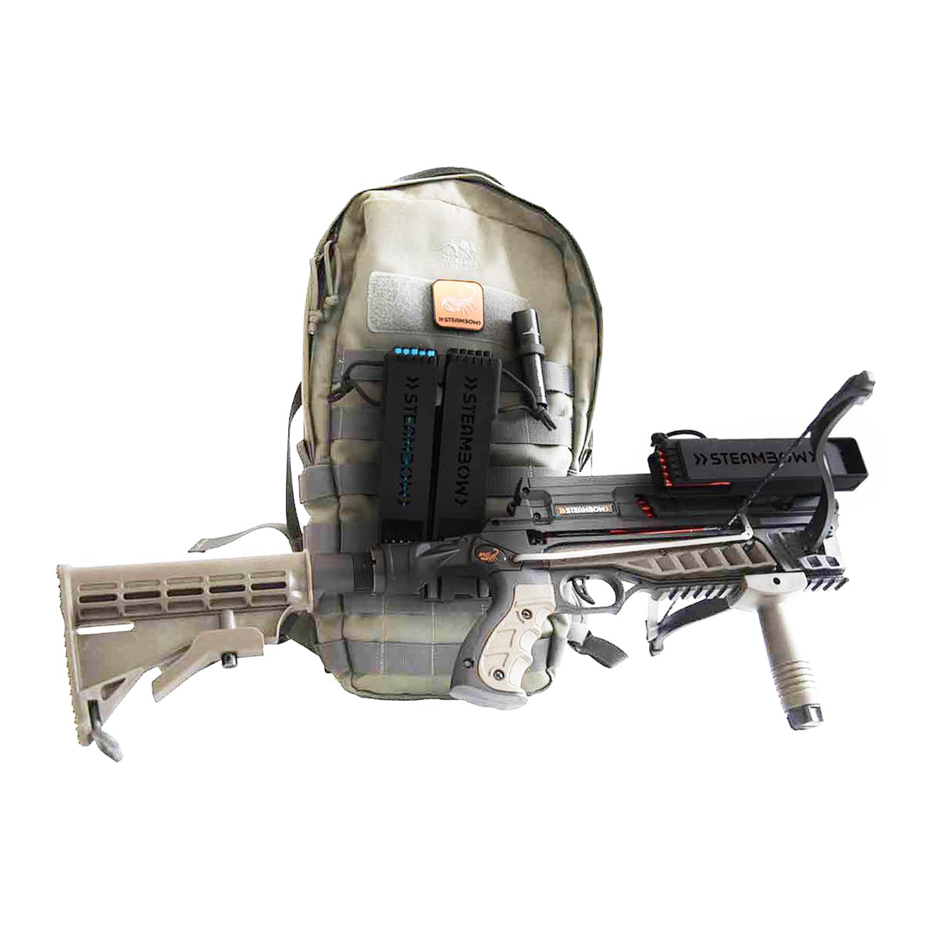 Steambow AR 6 Tactical quiver with speedloader 0000471