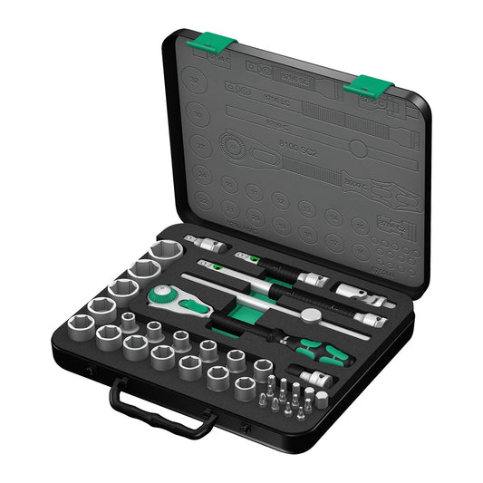 Wera Zyklop Metric Speed Ratchet Set – 1/2″ Drive (37-Piece Set) 05003645001