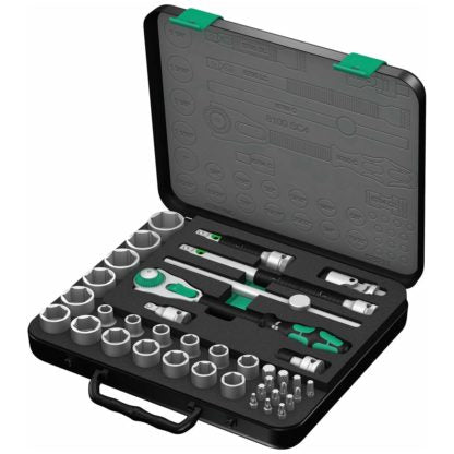 Wera 05003647001 Zyklop SAE Speed Ratchet Set - 1/2" Drive  (38-Piece Set)