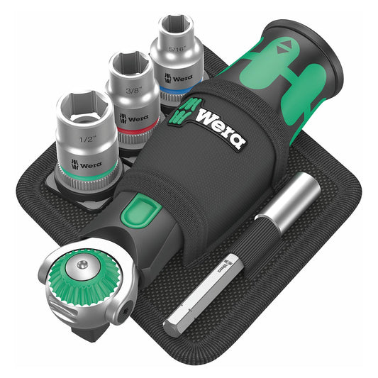 Wera 8009 Zyklop Pocket SAE Ratchet Set (18 Piece Set)