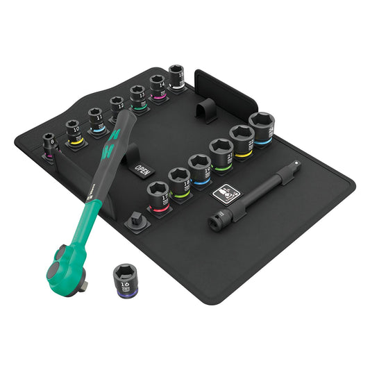 Wera 3/8" Drive Metric Comfort Ratchet Set (16 Piece)