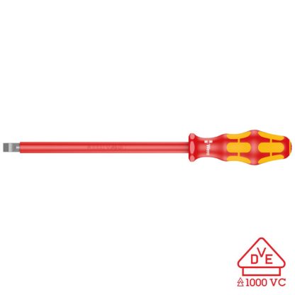 Wera 05006140001 Screwdriver: Insulated Slotted 1.6mm x 10mm (With Lasertip)