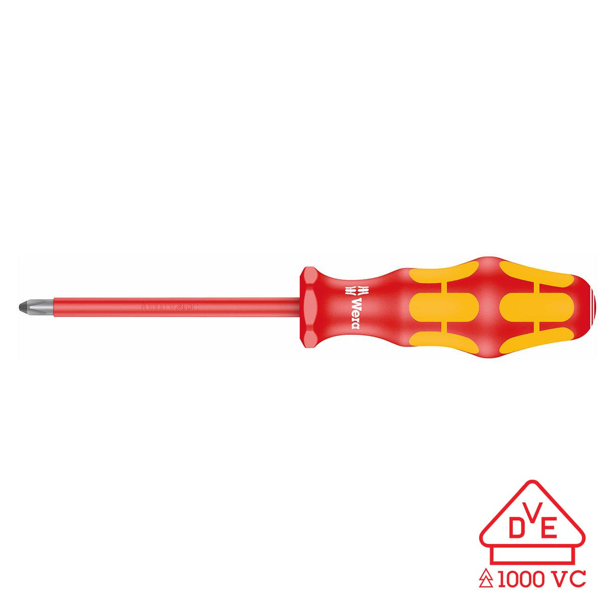 Wera 05006154001 VDE Insulated Screwdriver: Phillips PH #2 (With Lasertip)