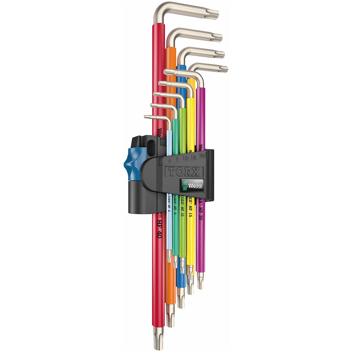 Wera 05022689001 Multicolor TORX® L-Key Wrench Set with Holding Function (9pc)