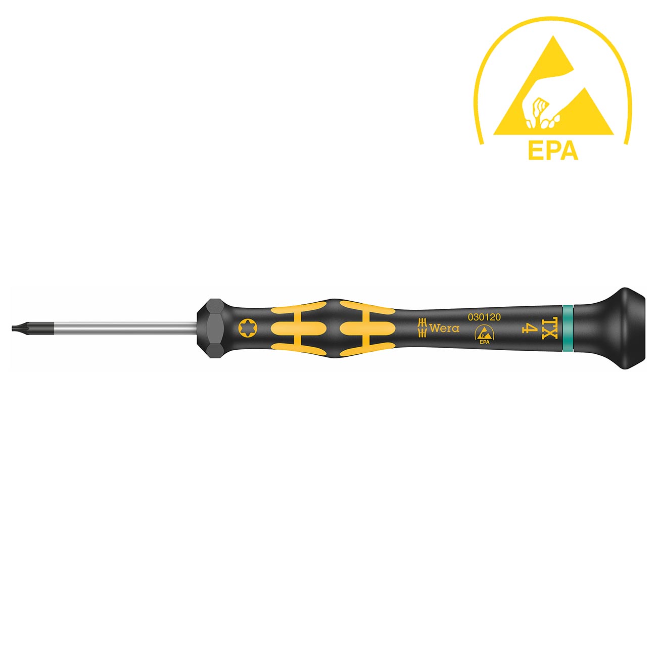 Wera Kraftform ESD Precision Micro Screwdriver: Torx TX4