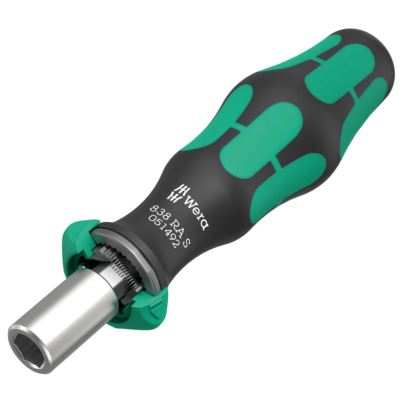 Wera Magnetic Bit-holding Ratcheting Screwdriver Handle with Quick Release Chuck