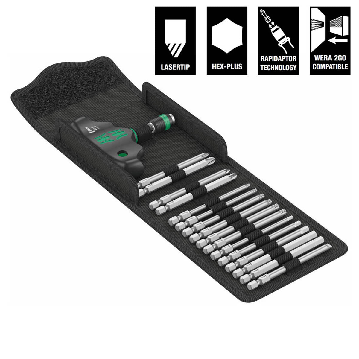 Wera 05057470001 Kraftform Kompakt 400 for Bicycles & E-Bikes (17 pieces)
