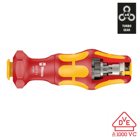 Wera 05057481001 Insulated TURBO Screwdriver - 1/4" Drive