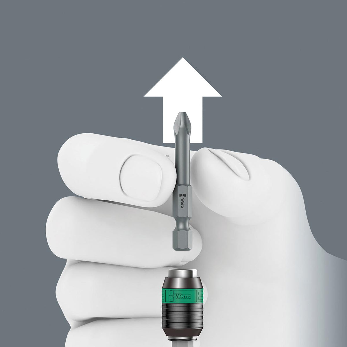 Wera 05073540001 Kraftform Bitholding Screwdriver Handle with Quick-Release