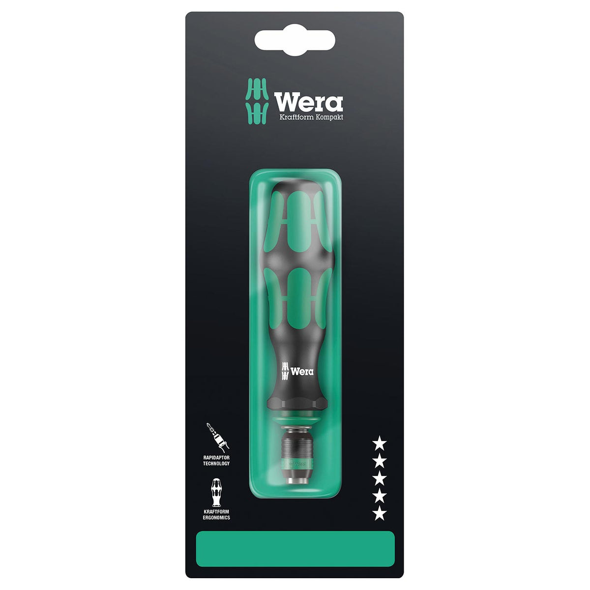 Wera 1/4" Bit-holding Screwdriver with Rapidaptor chuck (1/4" x 133 mm)