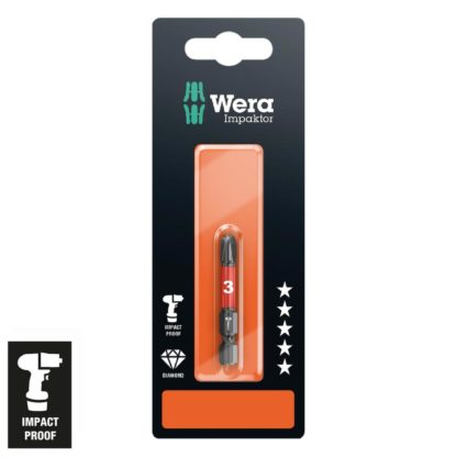 Wera 05073957001 Impaktor Phillips PH #3 x 50 mm Bit - 1/4" Drive