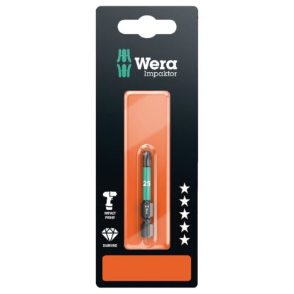 Wera 05073965001 Impaktor Torx TX# 25 x 50 mm Bit - 1/4" Drive