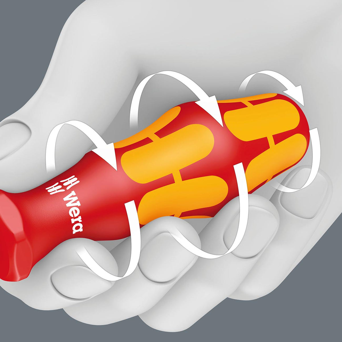 Wera Screwdriver: VDE Insulated Slotted 2.5 X 80mm (On Hang-Tag)