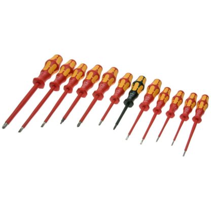 Wera 05347900001 Kraftform Insulated Screwdriver Set (12-Piece Set)