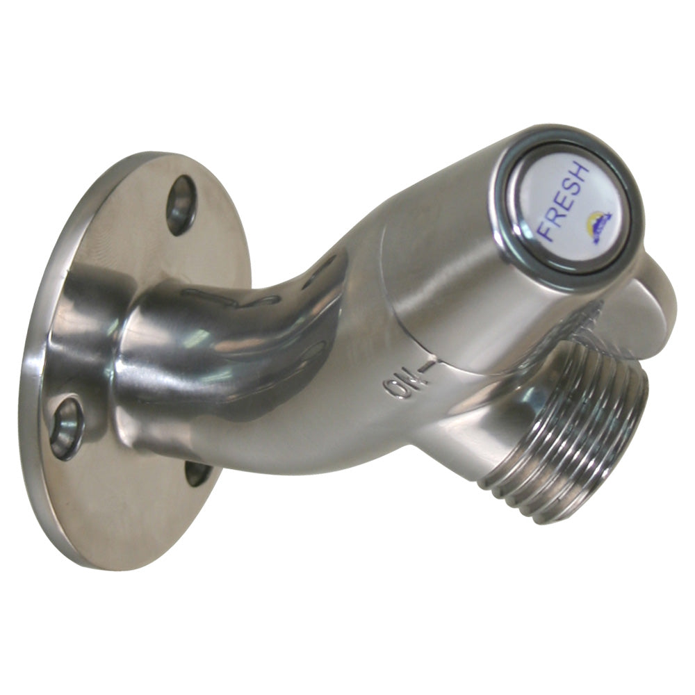 Scandvik Ceramic Angled Washdown Valve - Stainless Spigot