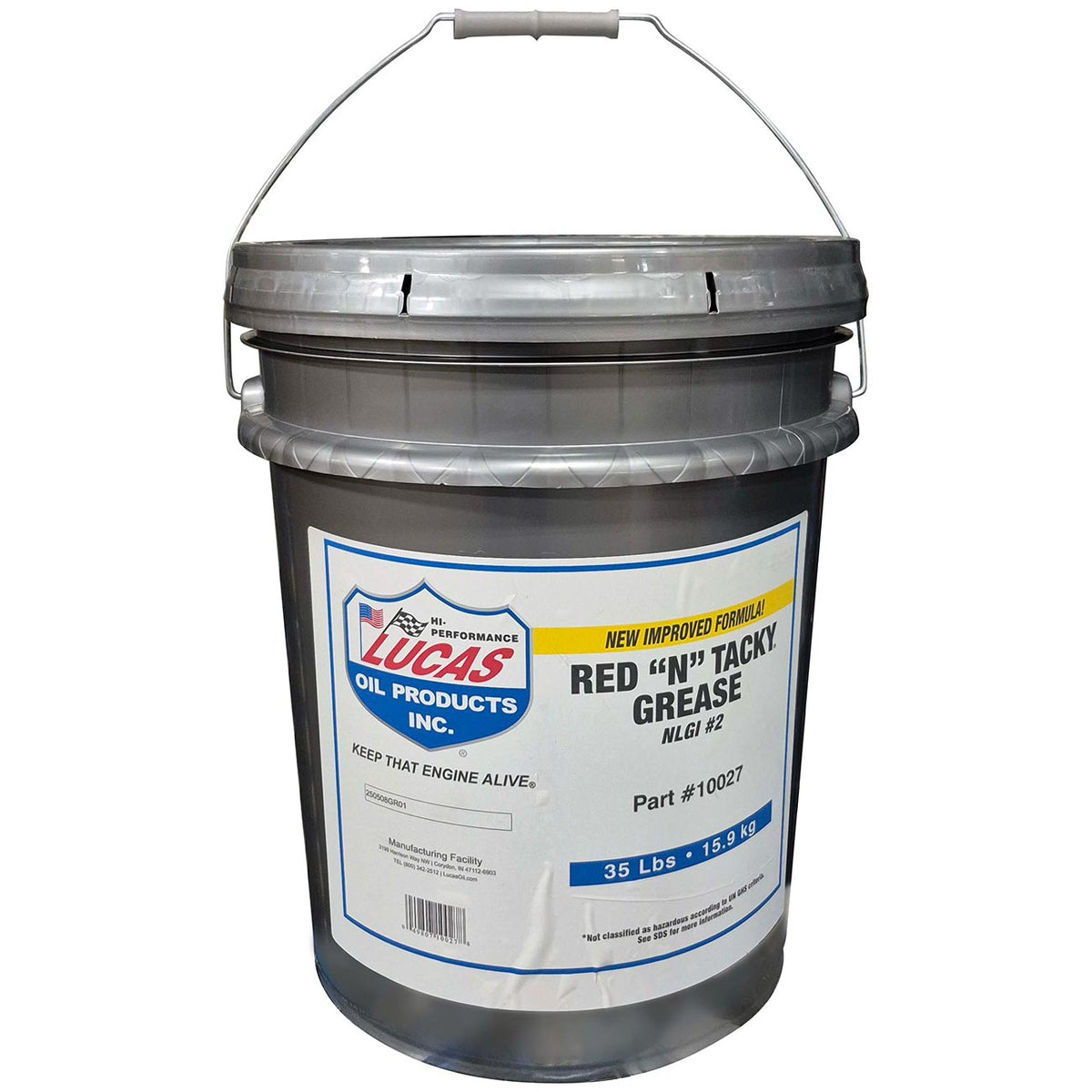 Lucas Oil Red N Tacky Grease – 35 Pound Pail