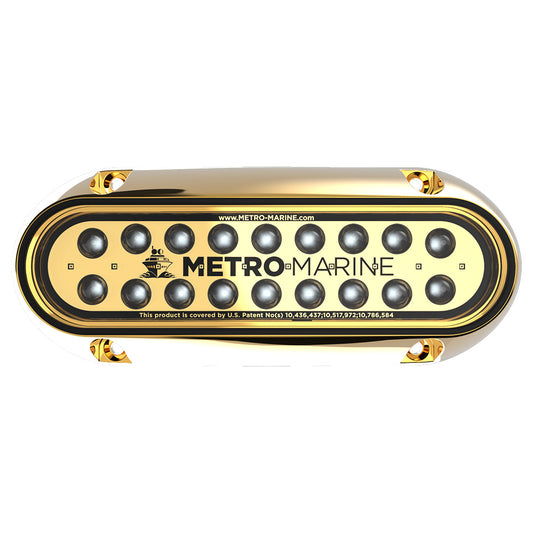 Metro Marine High-Output Elongated Light w Aqua LED 45deg F-BME1-H-A3-45