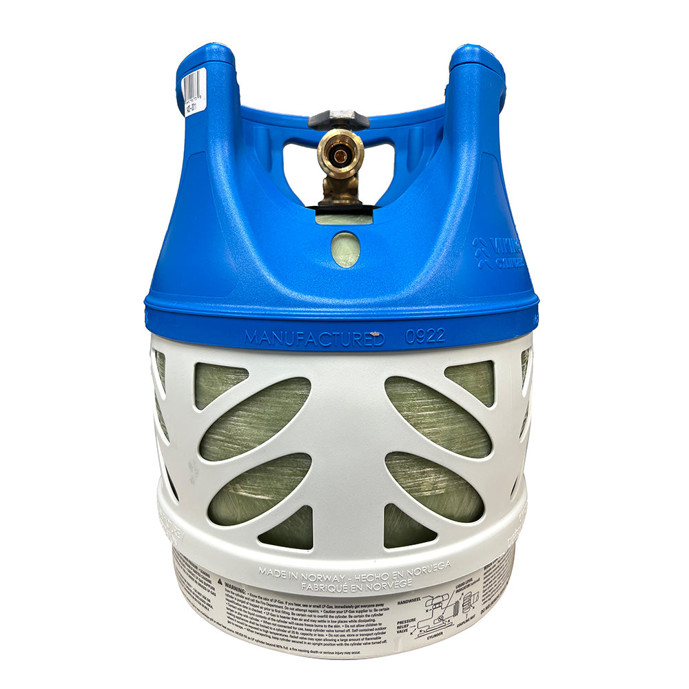 Viking Cylinders 11lb Vertical Fiberglass Composite LPG Cylinder w/Type 1 Valve