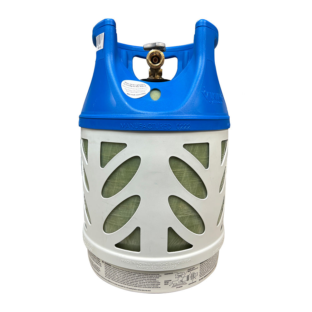 Viking Cylinders 17lb Vertical Fiberglass Composite LPG Cylinder w Type 1 Valve