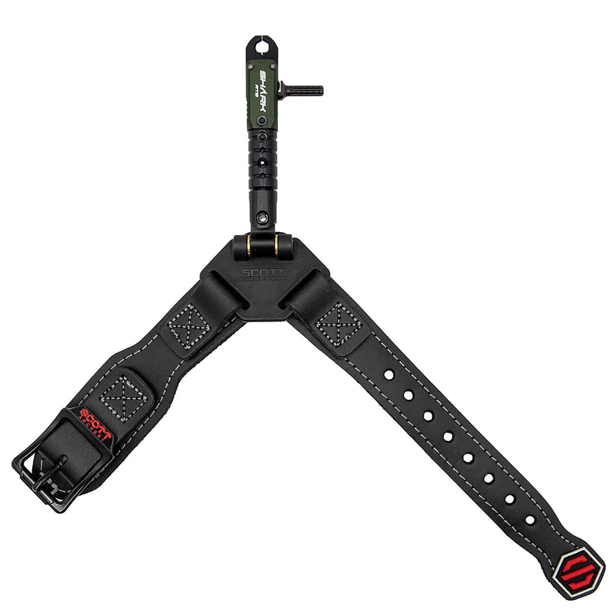 Scott Archery Shark RTS Double Jaw Black Leather Release (Green) 1009BSGR