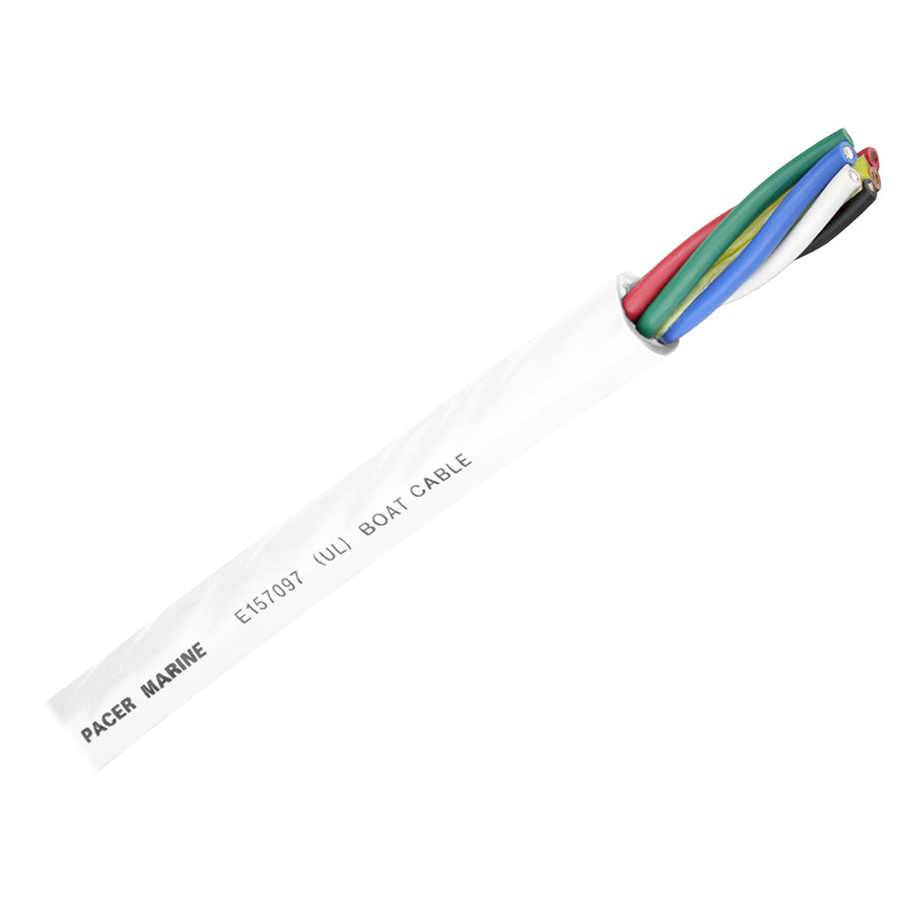 Pacer Round 6 Conductor Cable By Foot 16/6 AWG Blck, Brwn, Red, Grn, Blue, White