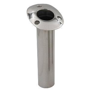 C.E. Smith 70 Series Standard Flush Mount Rod Holder 15 Degree Stainless Steel