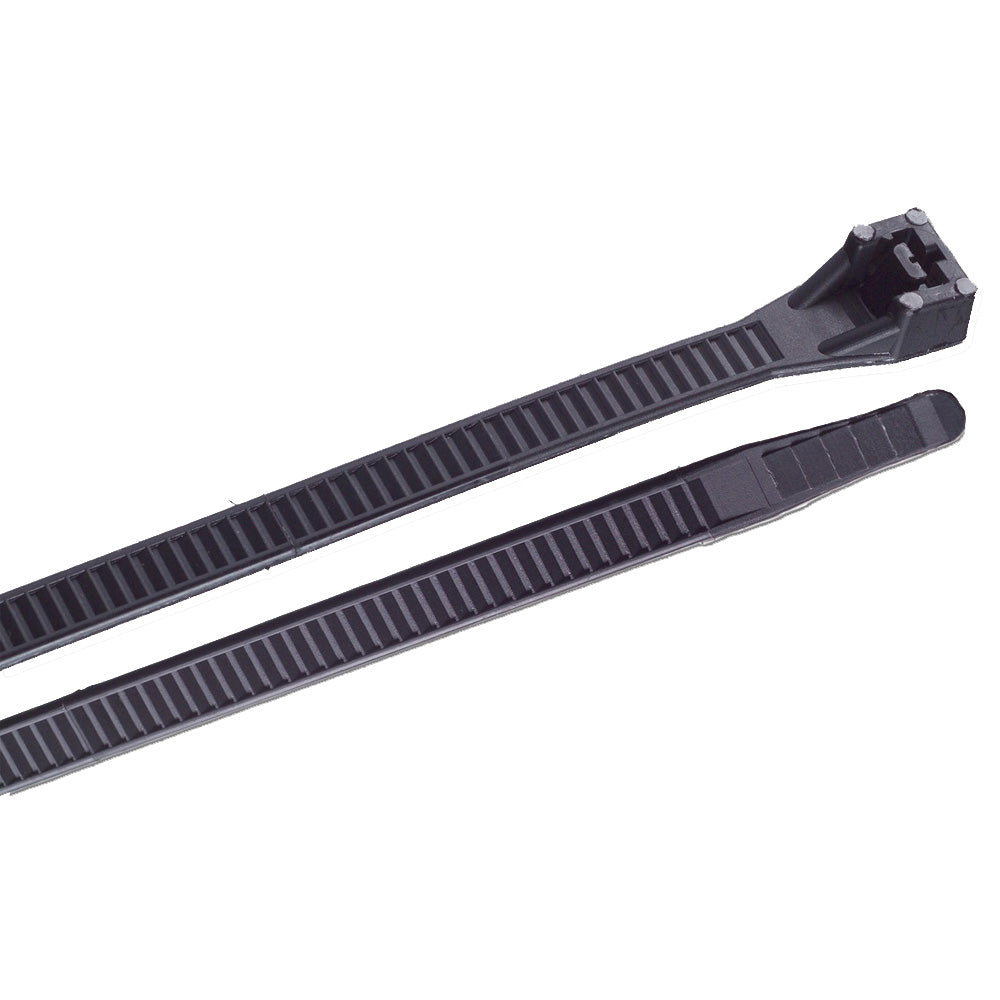 Ancor 8" UV Black Heavy Duty Cable Zip Ties - 100 Pack 105238