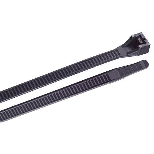 Ancor 8" UV Black Heavy Duty Cable Zip Ties - 100 Pack 105238